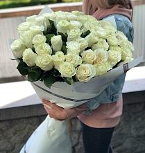 Букет 35 Белых роз #REPLACE_PRED# Топчихе