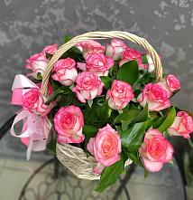 Цветочная композиция из Розы в корзине #REPLACE_PRED# Топчихе