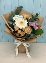 Букет цветов из:  Герберы и Хризантемы в Топчихе