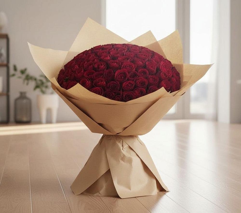 Букет 101 Красная роза в Топчихе