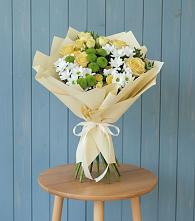 Букет цветов из:  Хризантемы и Розы в Топчихе