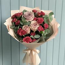 Букет цветов из:  Гвоздики и Розы в Топчихе