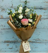 Букет цветов из:  Розы и Лизиантусы #REPLACE_PRED# Топчихе