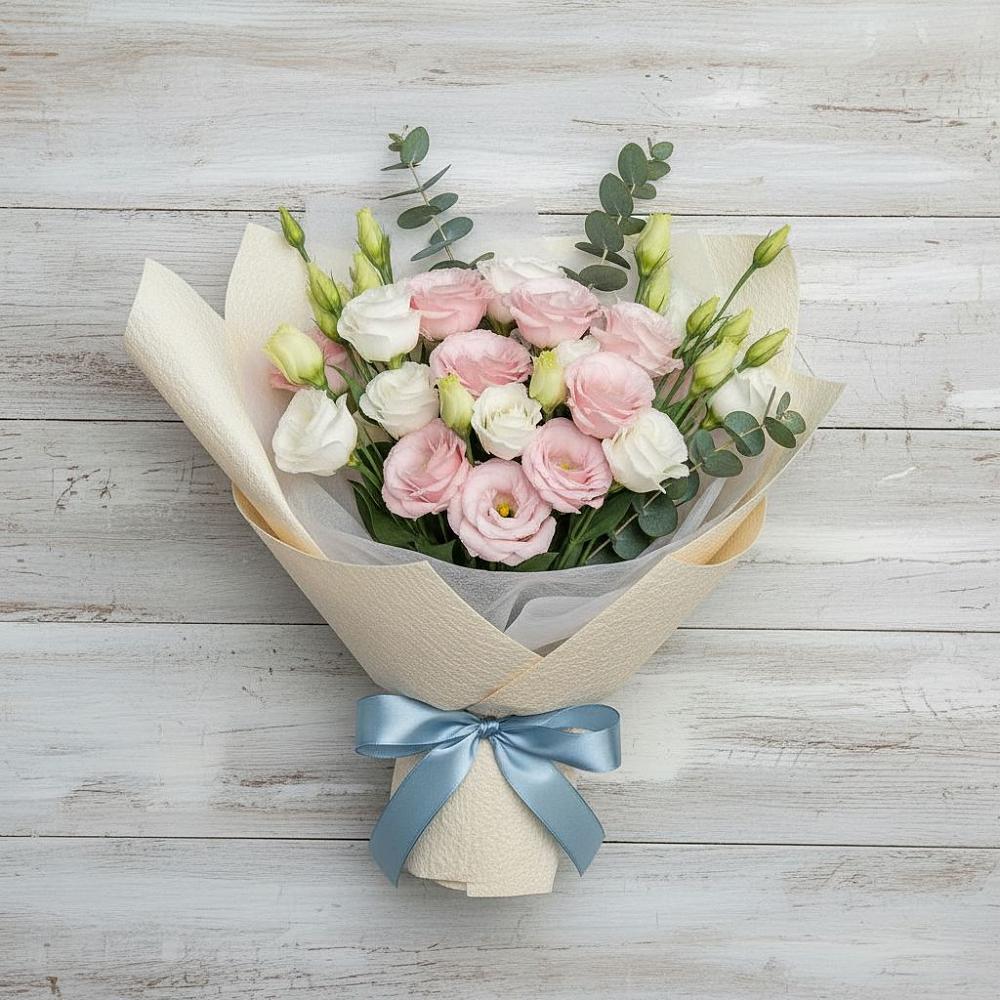 Букет цветов из: Лизиантусы в Топчихе